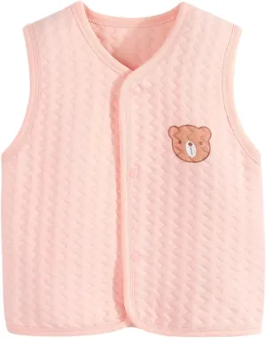 Toddler Girl Boys Vest Coat Cotton Warm Vests Padded aistcoat Thick Soft Clothes 0-3 Years