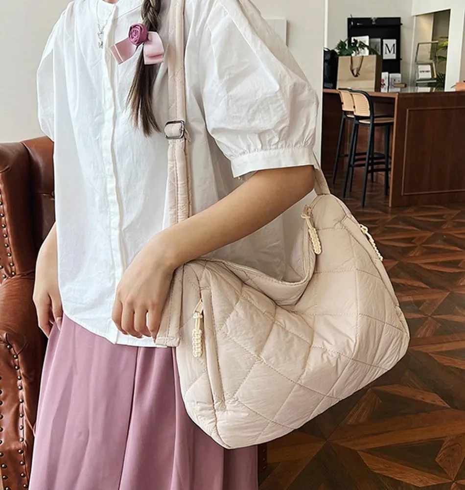 Tote Bag with Zipper Large Capacity Casual Shoulder Handbags with Inner Pocket Women's Crossbody Shoulder Handbags Hobo Bag