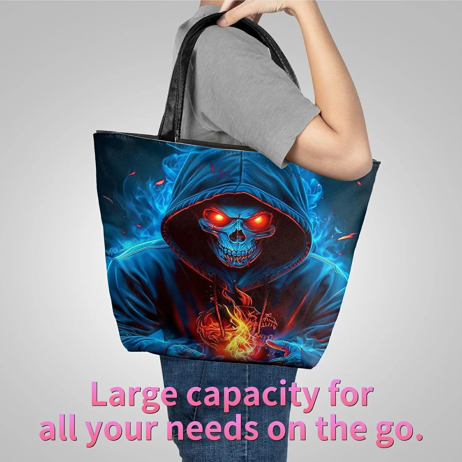 Travel Tote Bags Leather Purses for Women, Shoulder Bag with Zipper, Top Handle Ladies Shoulder Bags