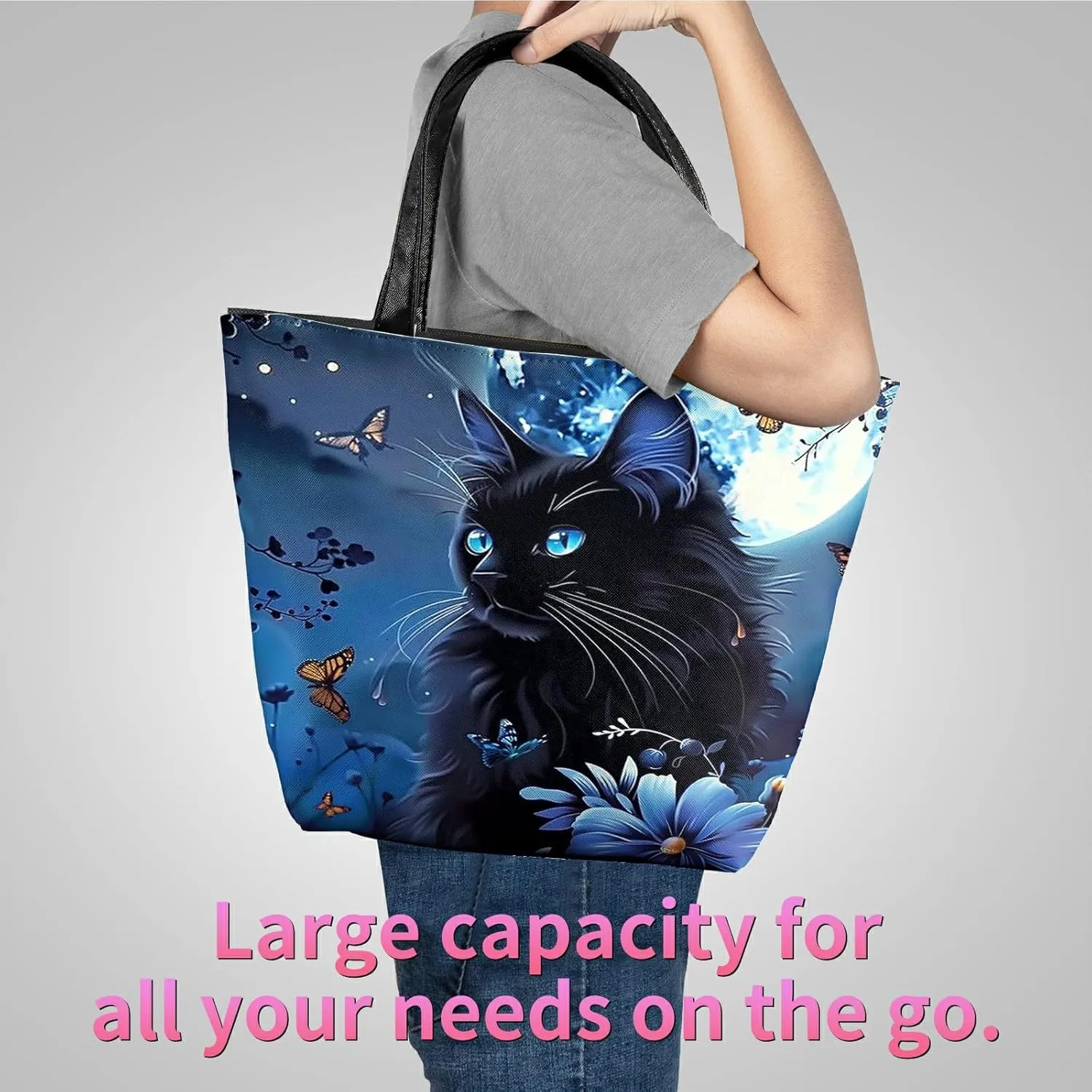 Travel Tote Bags Leather Purses for Women, Shoulder Bag with Zipper, Top Handle Ladies Shoulder Bags