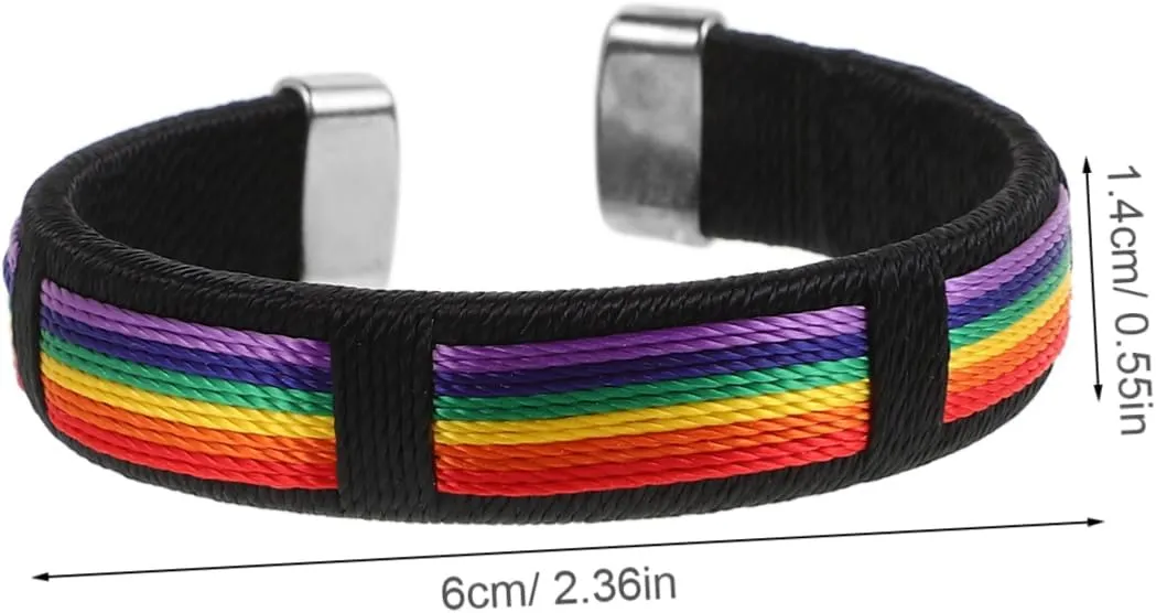 VANZACK Rainbow Gay Bracelet Beaded Chain Women for Bangle Delicate Rainbow Bracelet Hand Accessory
