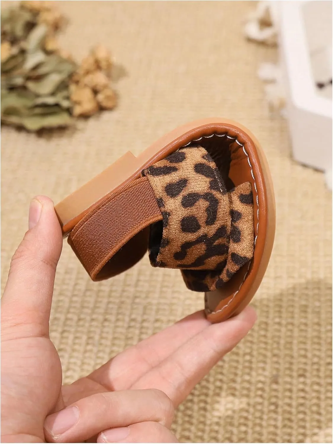 Verdusa Girl's Braided Woven Leather Sandals Ankle Strap Open Toe Flat Sandals
