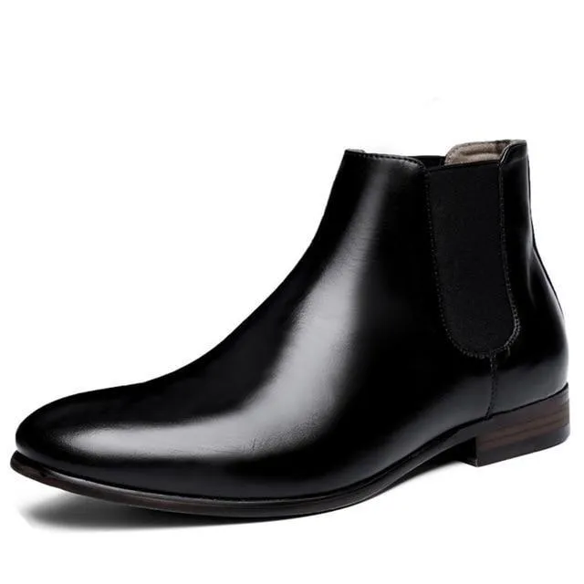 West Louis British Style Chelsea Leather Boots