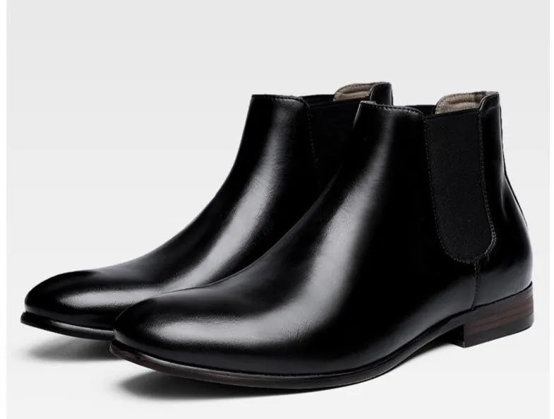 West Louis British Style Chelsea Leather Boots