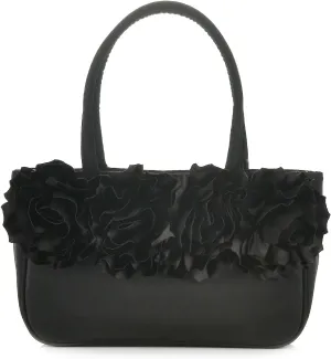 Women 3D Flowers Top-handle Handbag Cute Unique Floral Evening Clutch Purse Ladies Elegant Wedding Party Tote Hobo Bag