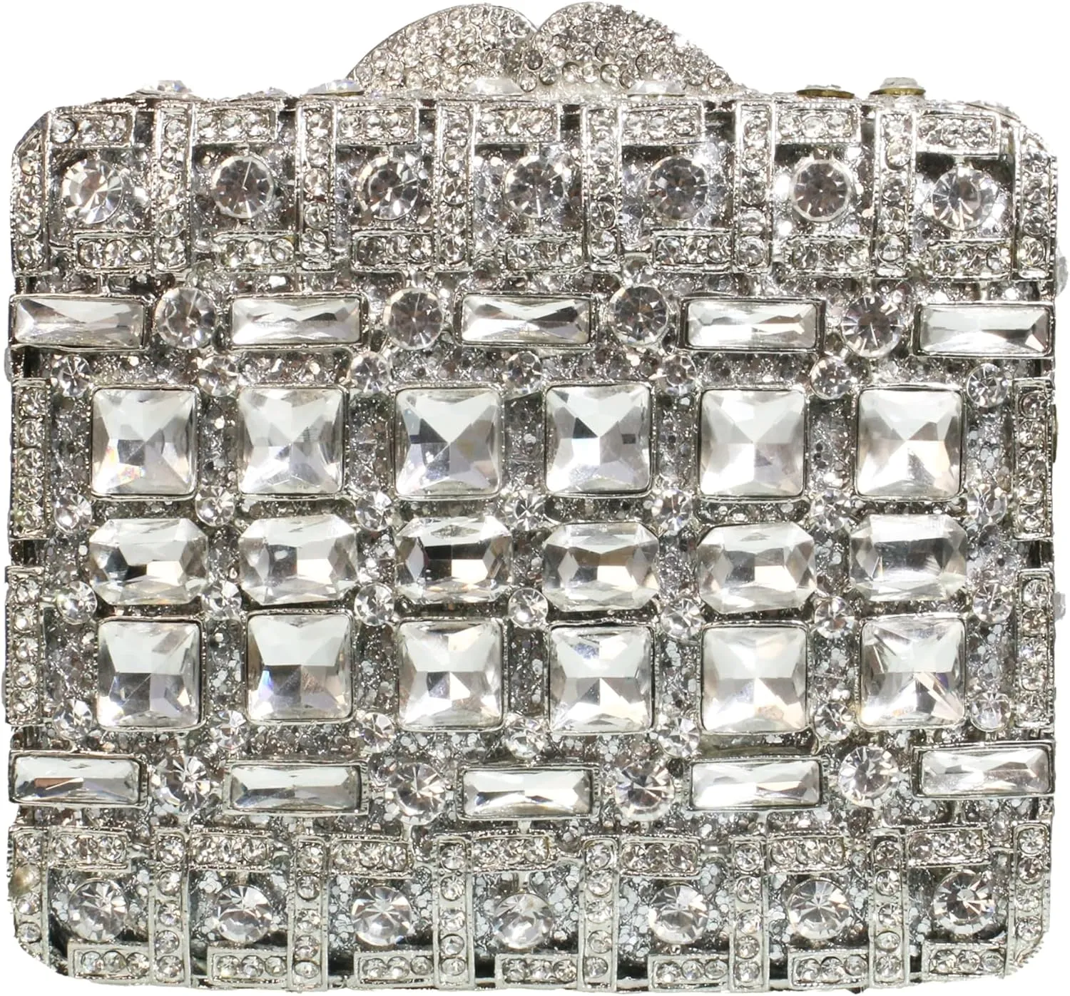 Women Box Crystal Clutch Purse Elegant Formal Purses Bridal Rhinestone Handbags Party Clutch Bag