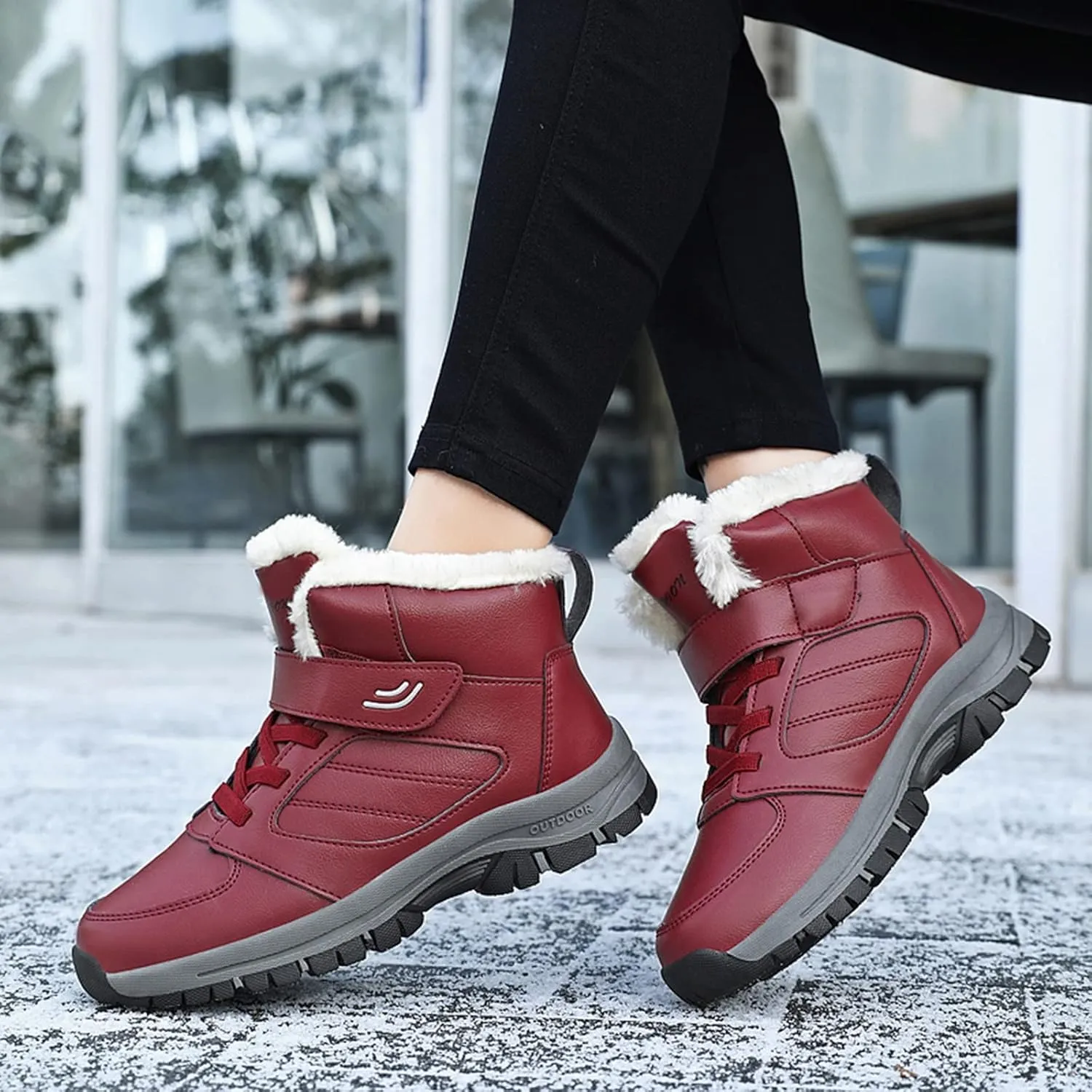 Women Snow Boots Winter Shoes Winter Snow Boots Women Wide Width Snow Boots Women Women Waterproof Boots Wide Calf Botas De Trabajo Para El Frio De Mujer