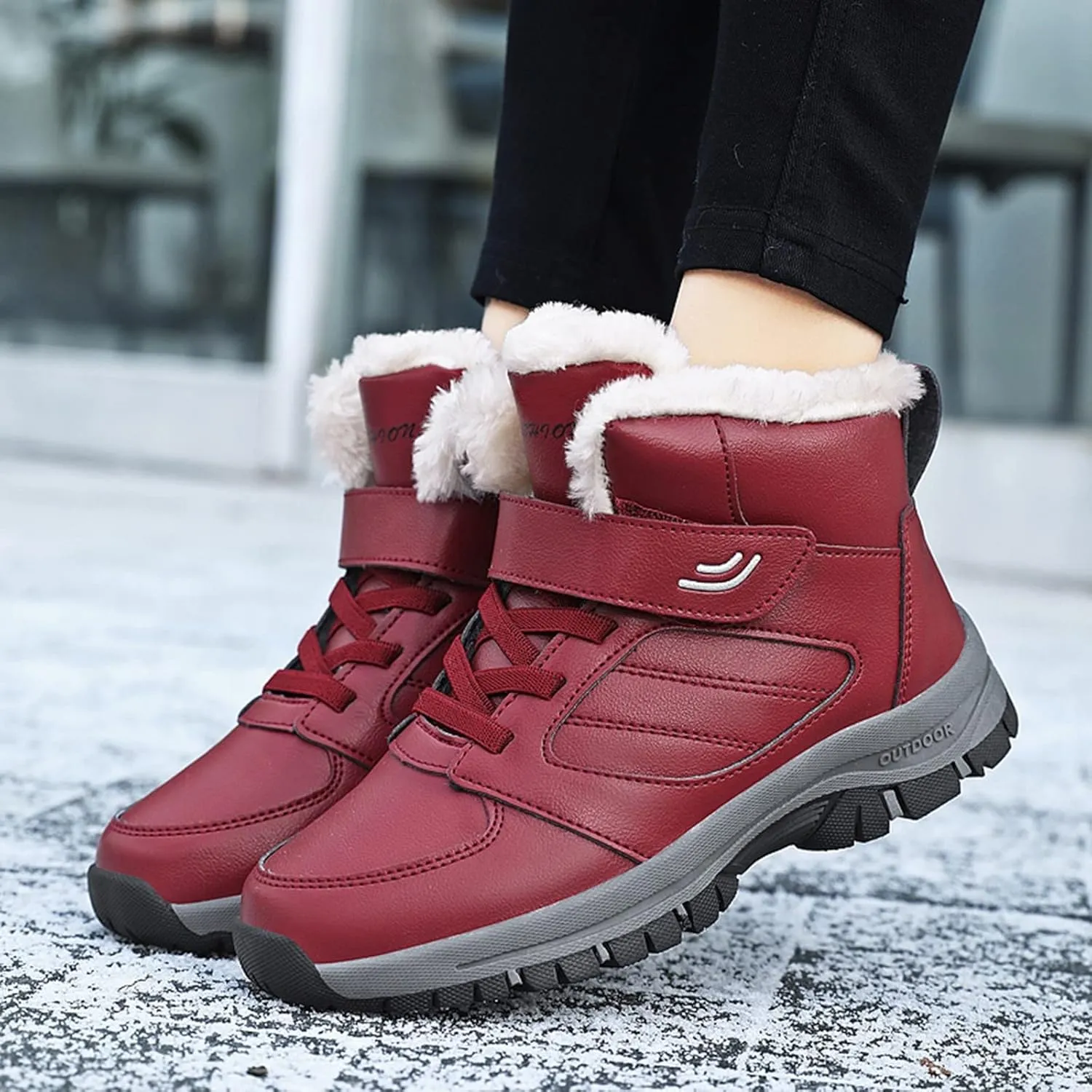 Women Snow Boots Winter Shoes Winter Snow Boots Women Wide Width Snow Boots Women Women Waterproof Boots Wide Calf Botas De Trabajo Para El Frio De Mujer