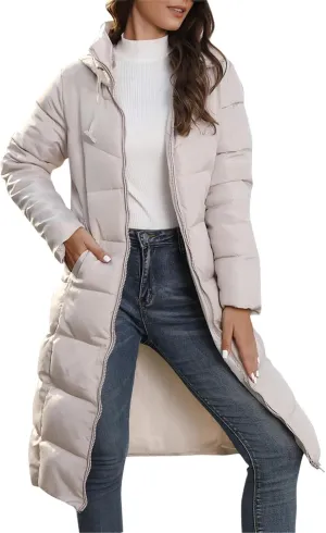 Womens 2024 Winter Fashion Clothes Puffer Jacket Lightweight Winter Coat Quilted Puffer Parka Coat Womens Winter