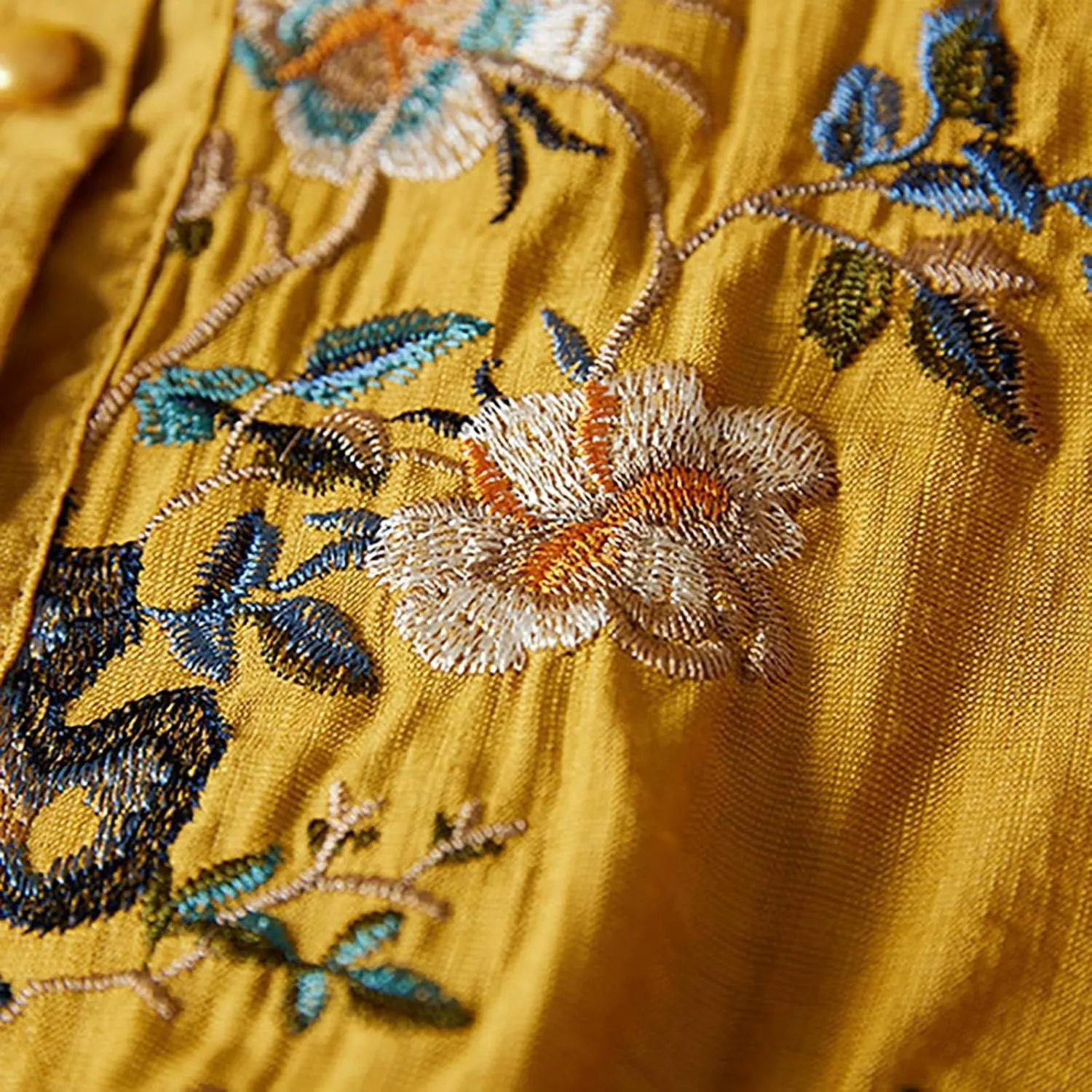 Women's 3/4 Sleeve Tops Trendy Summer 2025 Cotton Linen Floral Print T-Shirts Casual Loose Fit Blouses Vacation Outfits