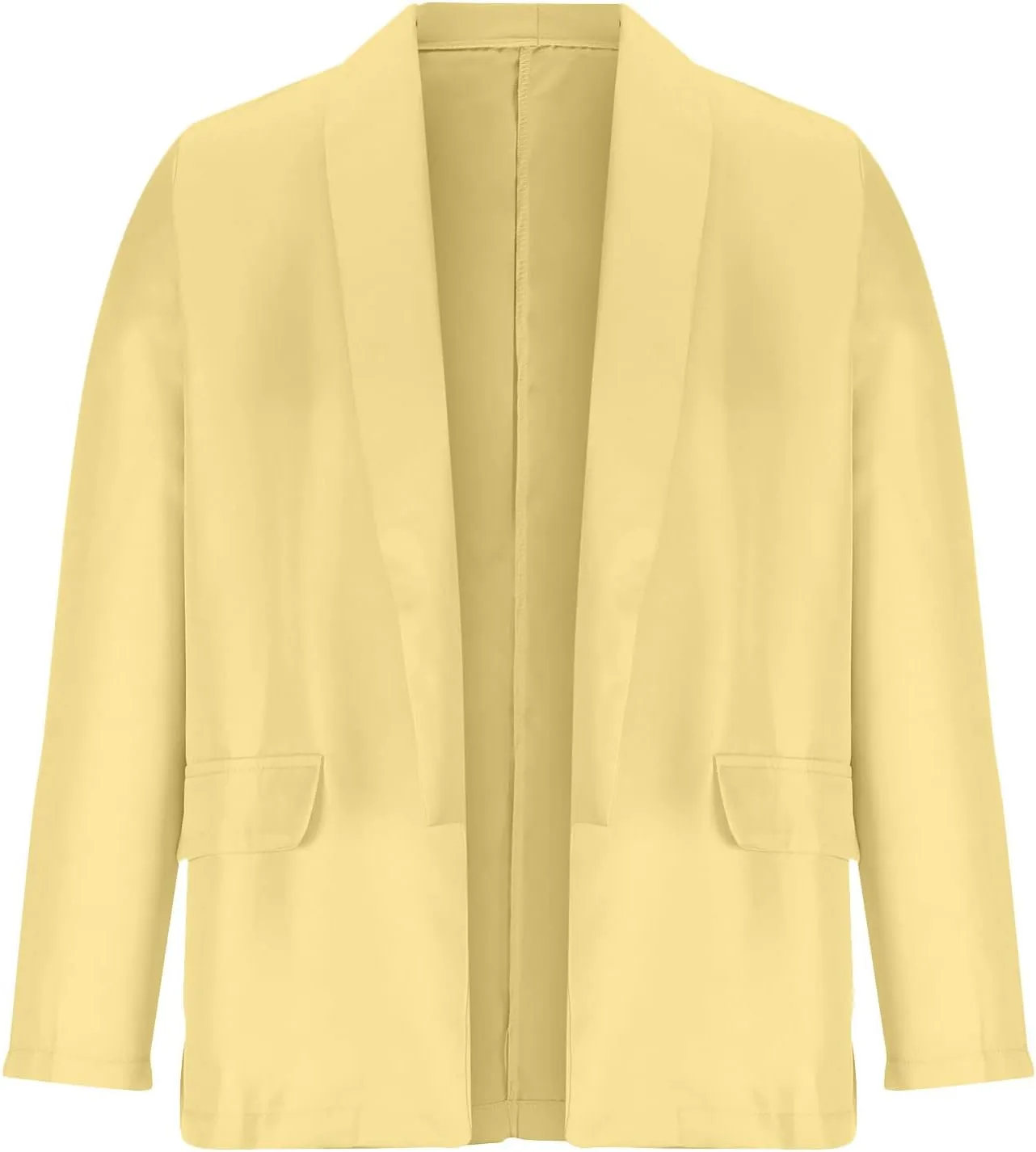 Women's Blazers & Suit Jackets Solid Turn Down Collar Blazer Jacket Office Work Suit Fall Coats Open Front Cardigan