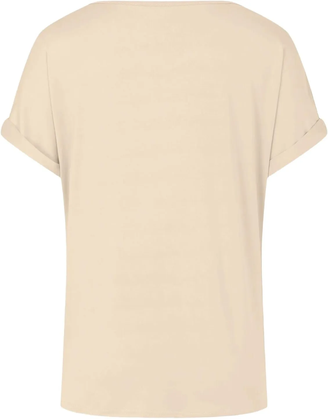 Women's Comfy Casual Summer Tops Short Sleeve V Neck Blouses T Shirts Twist Knot Basic Tees
