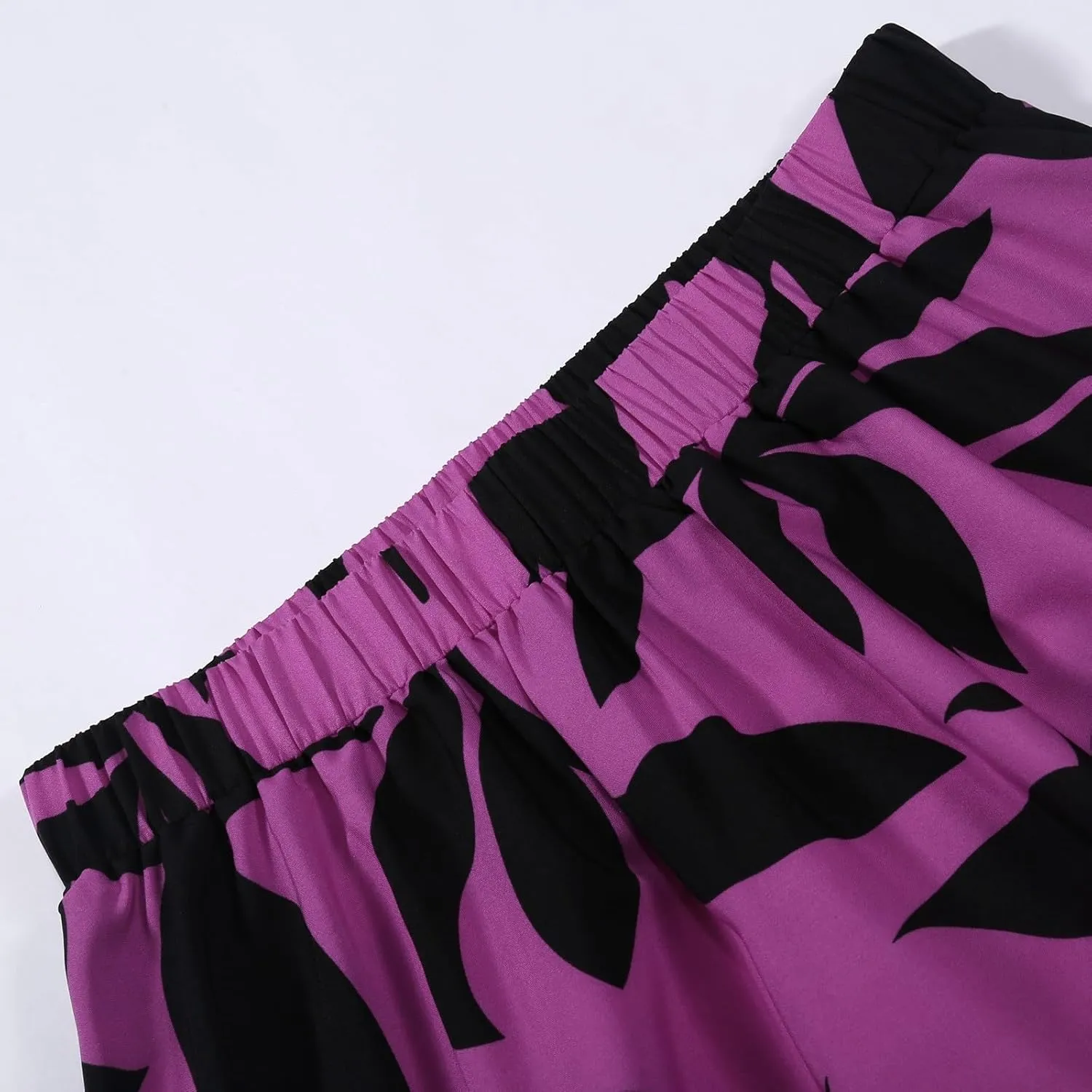 Women's Floral Maxi Skirt Summer Comfy Tiered Elastic High Waisted A-Line Flowy Swing Long Skirts for Women