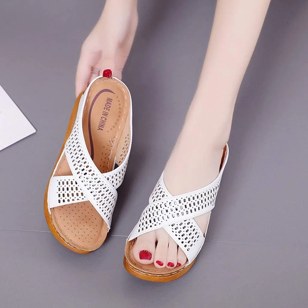 Women's Sandals Open Toes Outdoor Sandals Comfortable Orthopedic Women's Arch Support Summer Sandal