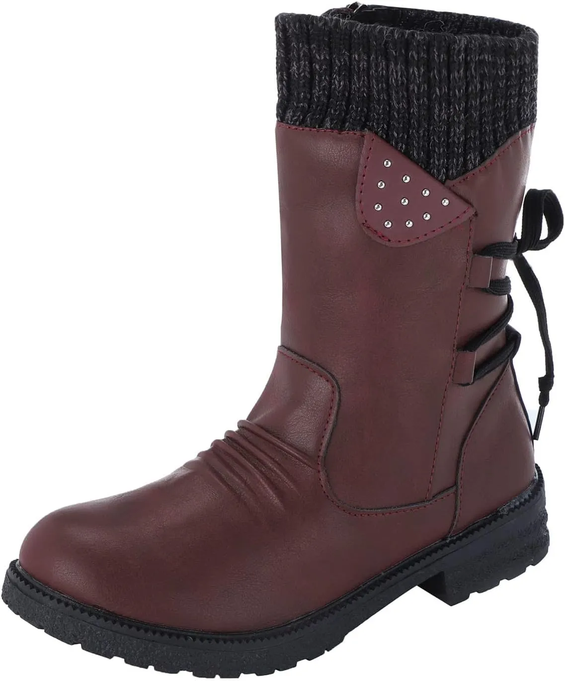Women's Snow Boots Size 9 Womens Winter Snow Boots Waterproof Insulated Slip on Womens Winter Boots Size 9 Wide Womens Pull on Winter Boots 8.5 Botas De Mujer Para El Frio De Vestir Con Tacones