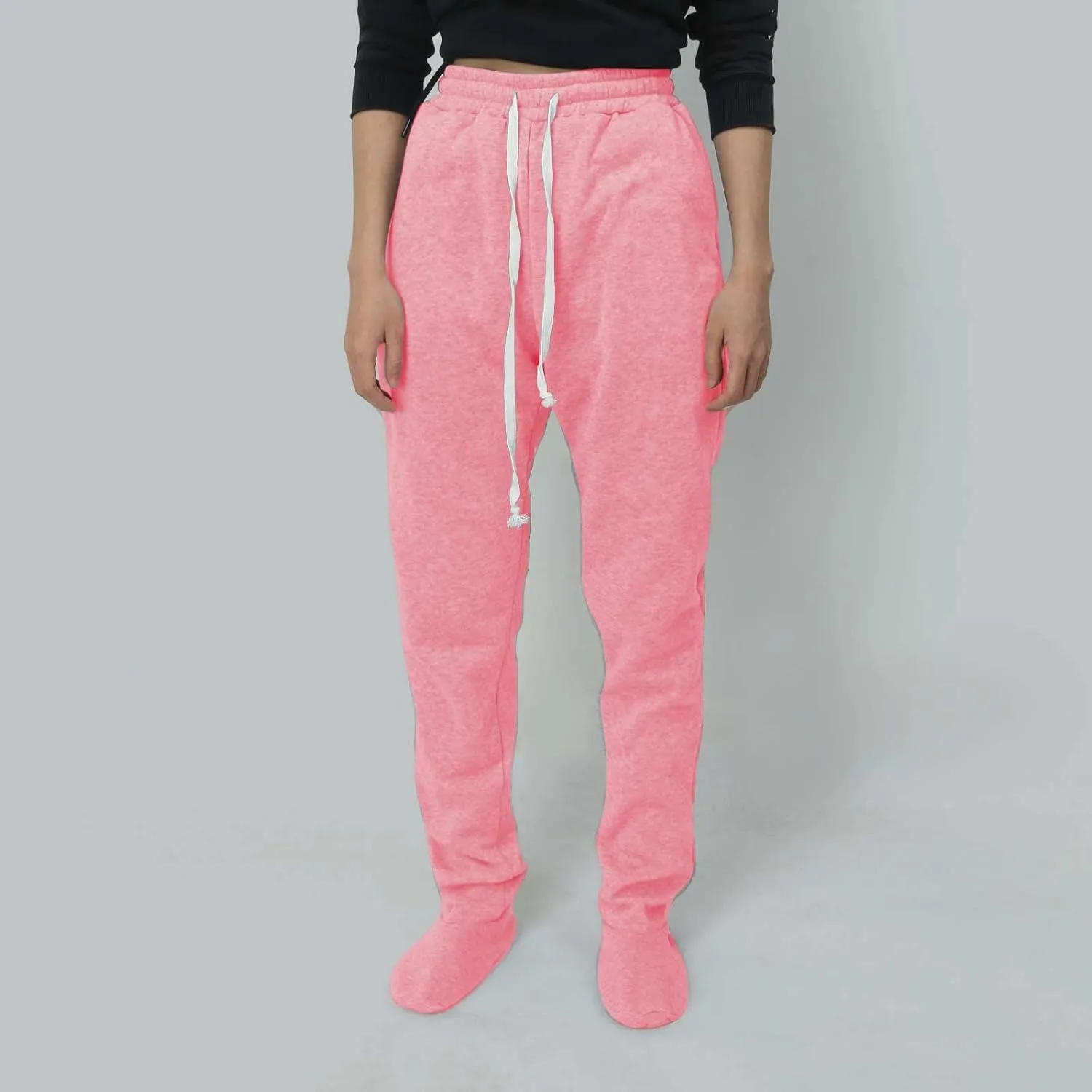 Womens Summer Pants Baggy Drawstring High Waist Lounge Pants Straight Leg Comfy Casual Trousers with Pockets 2025