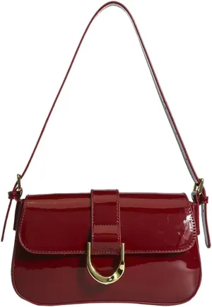 Women's Underarm Shoulder Bags Faux Leather Tote Bag Clutch Trendy Purses Handbag Vintage Evening Bag Shoulder Totes