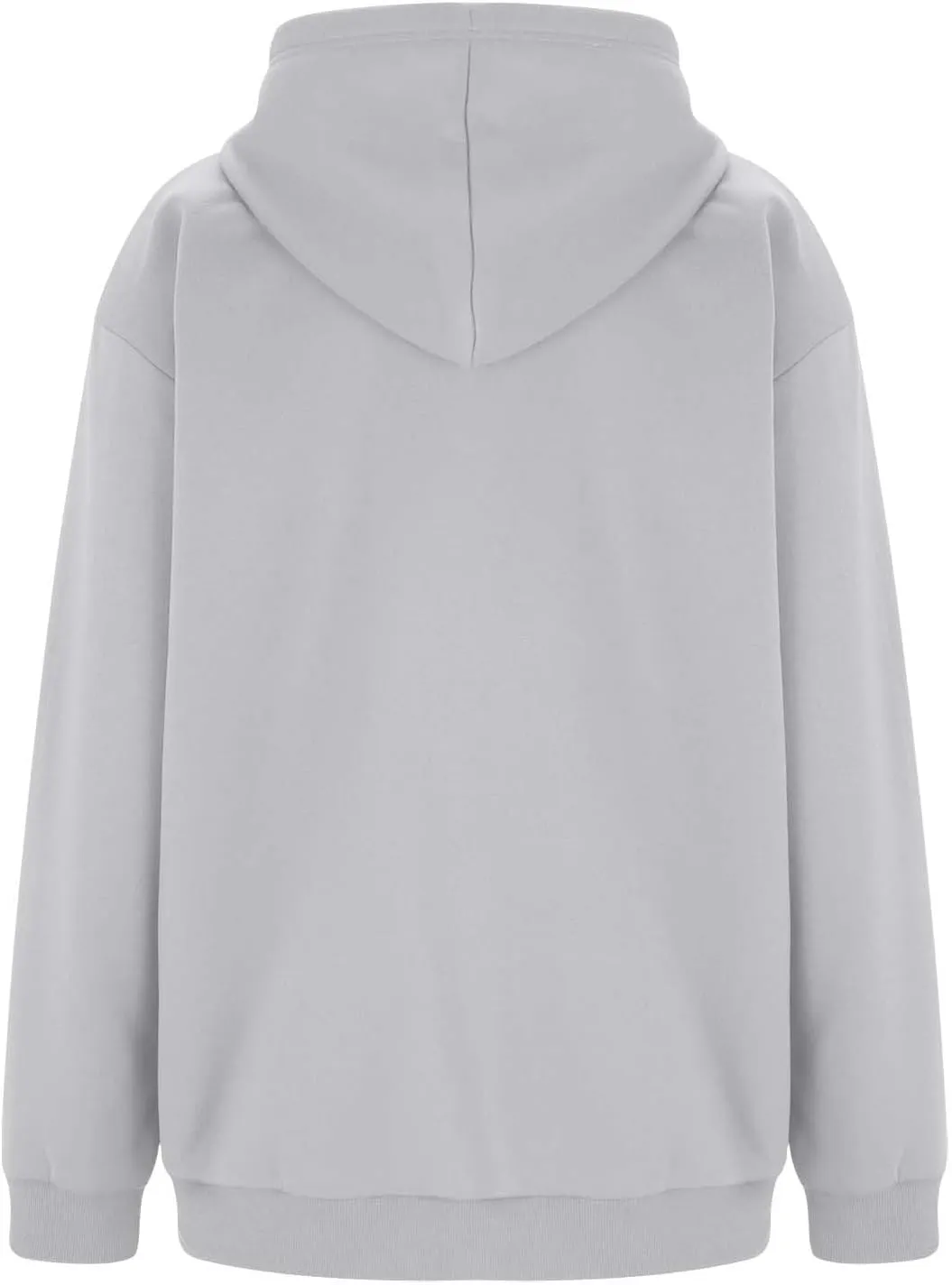 Womens Zip Up Hoodies Oversized Long Sleeve Fleece Jacket with Pockets Casual Comfy Loose Hooded Sweatshirt Outerwear