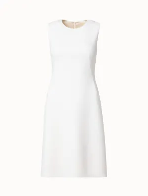 Wool Crpe Double-Face Sheath Dress