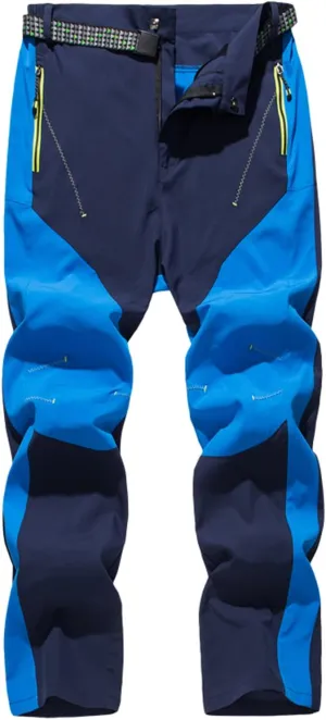 XUNRYAN Mens Hiking Pants Workout Lightweight Quick Dry Waterproof Outdoor Fishing Mountain Pants Trousers Activewear
