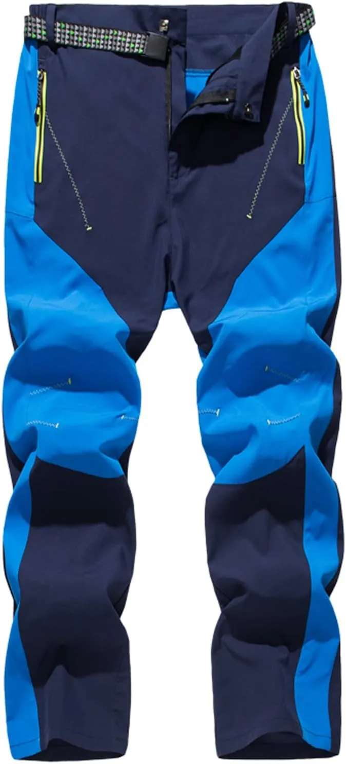 XUNRYAN Mens Hiking Pants Workout Lightweight Quick Dry Waterproof Outdoor Fishing Mountain Pants Trousers Activewear