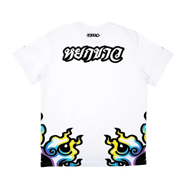 Yokkao Flames Workout Shirt White