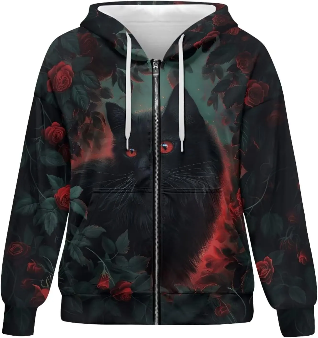 Zipper Hoodies for Women Oversized Sweatshirt with Pockets Sweater Hooded Sweatshirt Fall Clothes Activewear