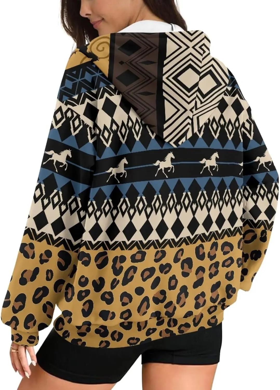 Zipper Hoodies for Women Oversized Sweatshirt with Pockets Sweater Hooded Sweatshirt Fall Clothes Activewear