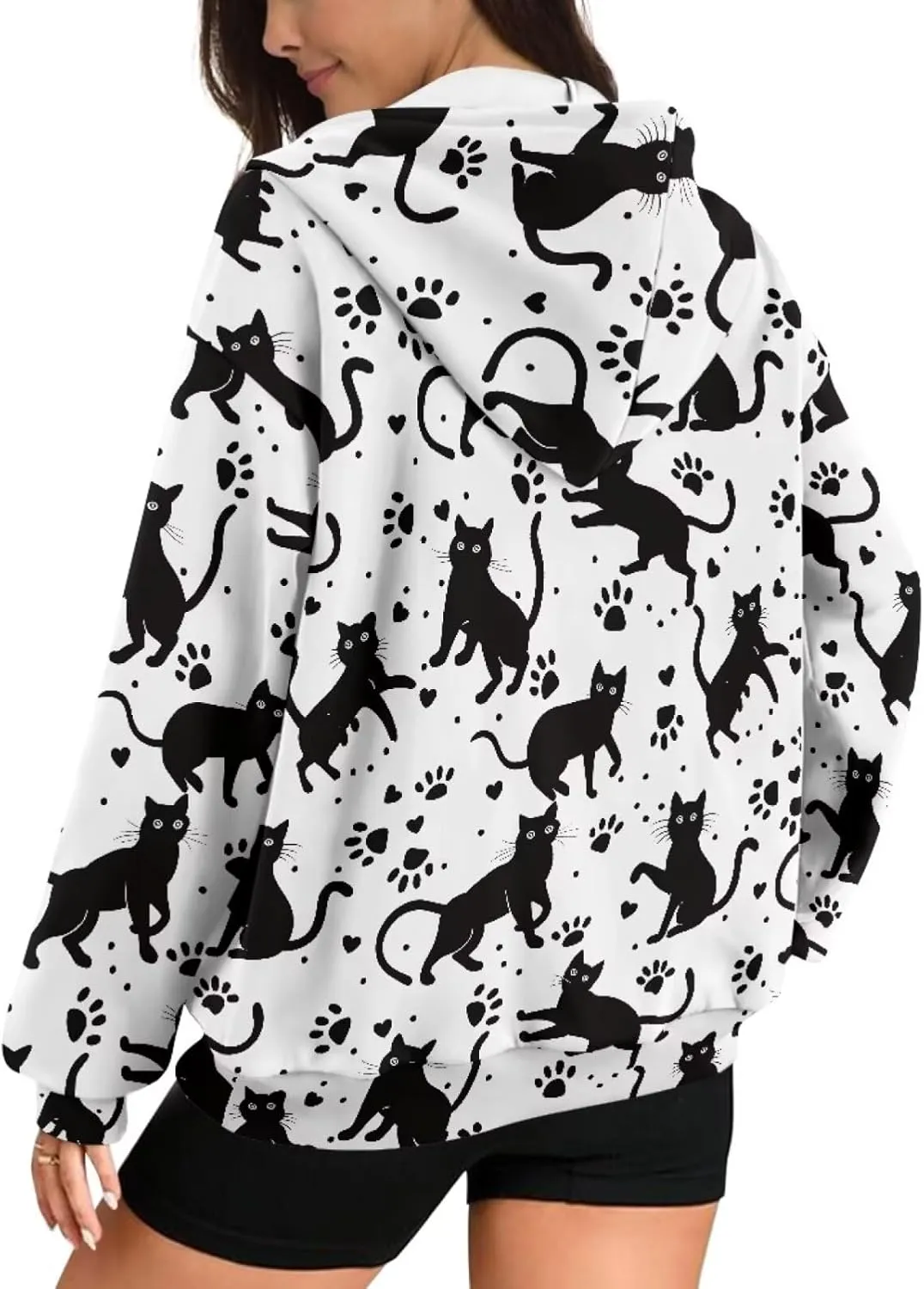Zipper Hoodies for Women Oversized Sweatshirt with Pockets Sweater Hooded Sweatshirt Fall Clothes Activewear